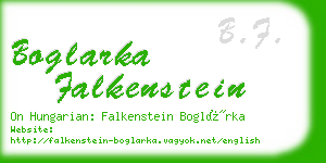 boglarka falkenstein business card